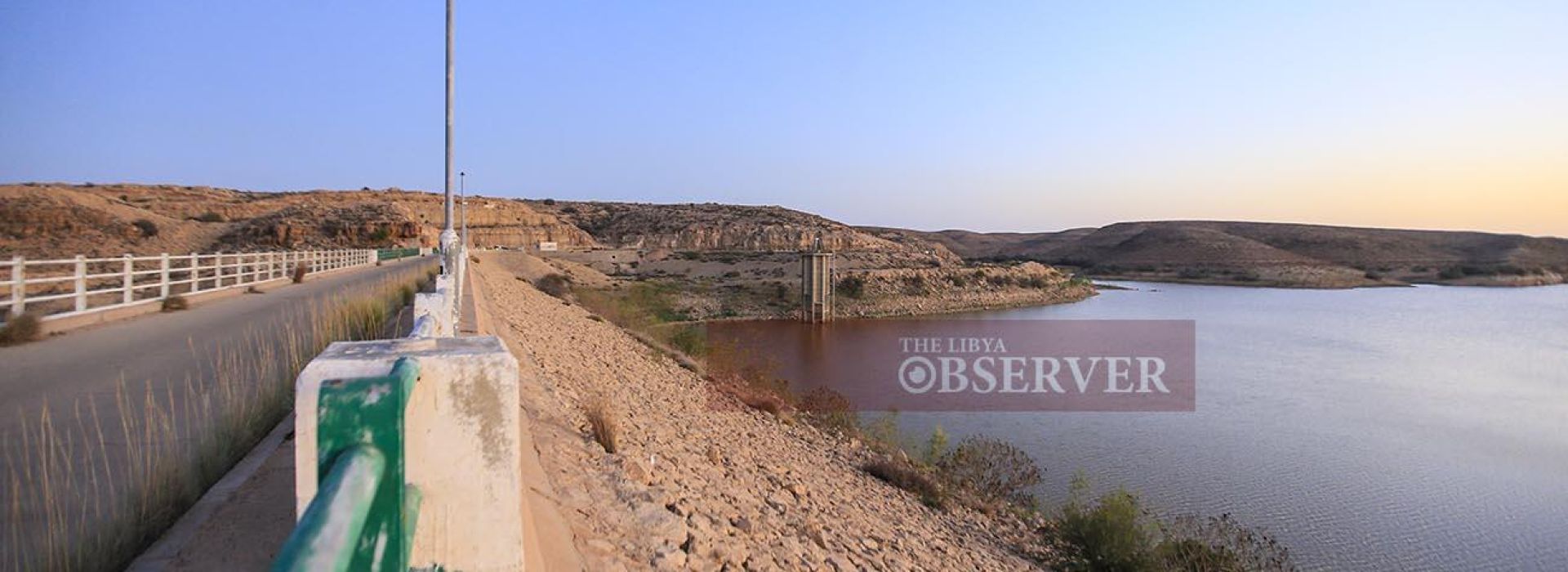Wadi Kaam Dam / reservoir in Libya